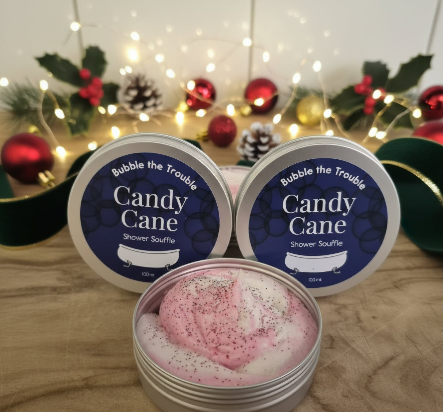 Shower Souffle- Candy Cane