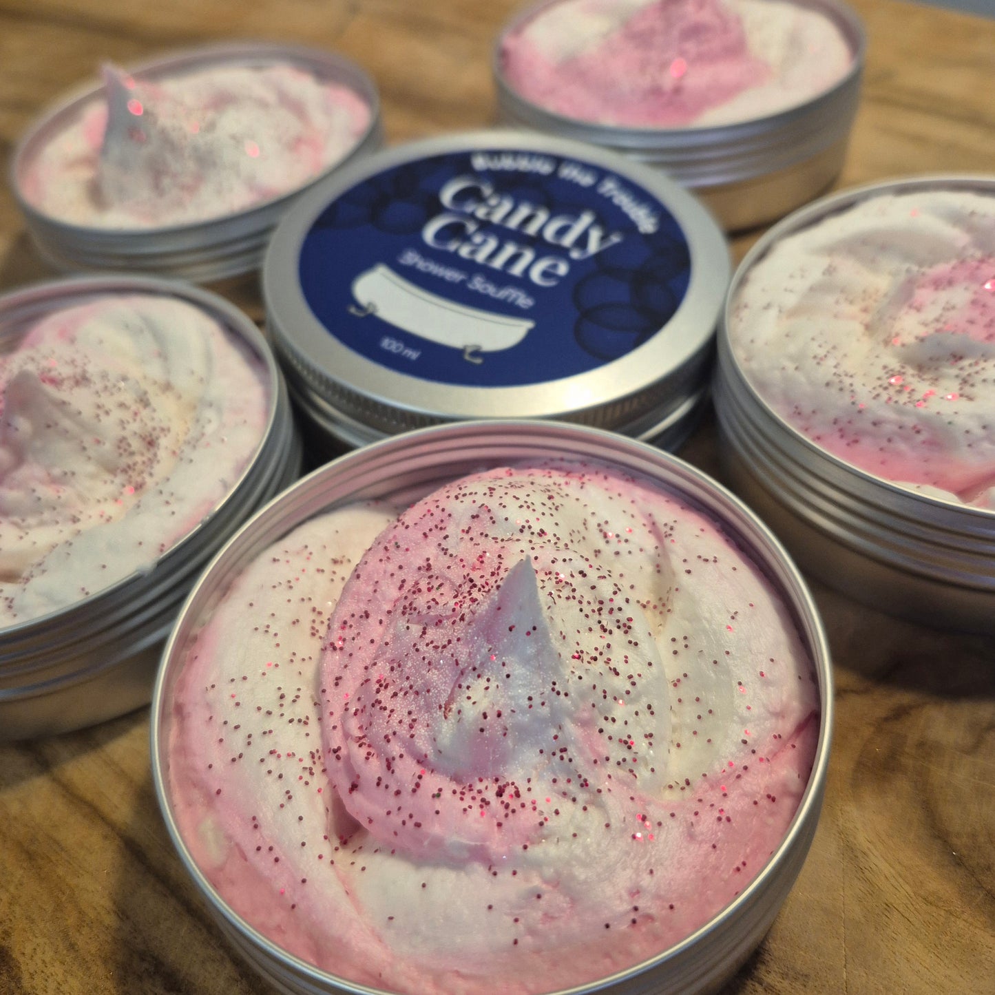 Shower Souffle- Candy Cane